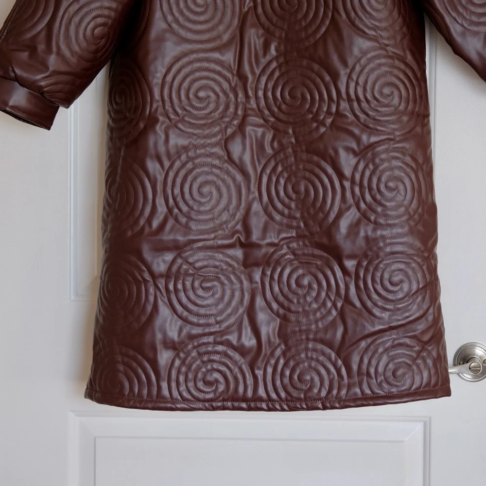 NWT House of Sunny Cosmo Overcoat in Mahogany Brown Size 2 - Picture 10 of 10